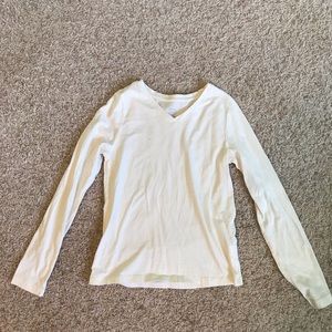 Faded Glory Cream Long Sleeve Shirt